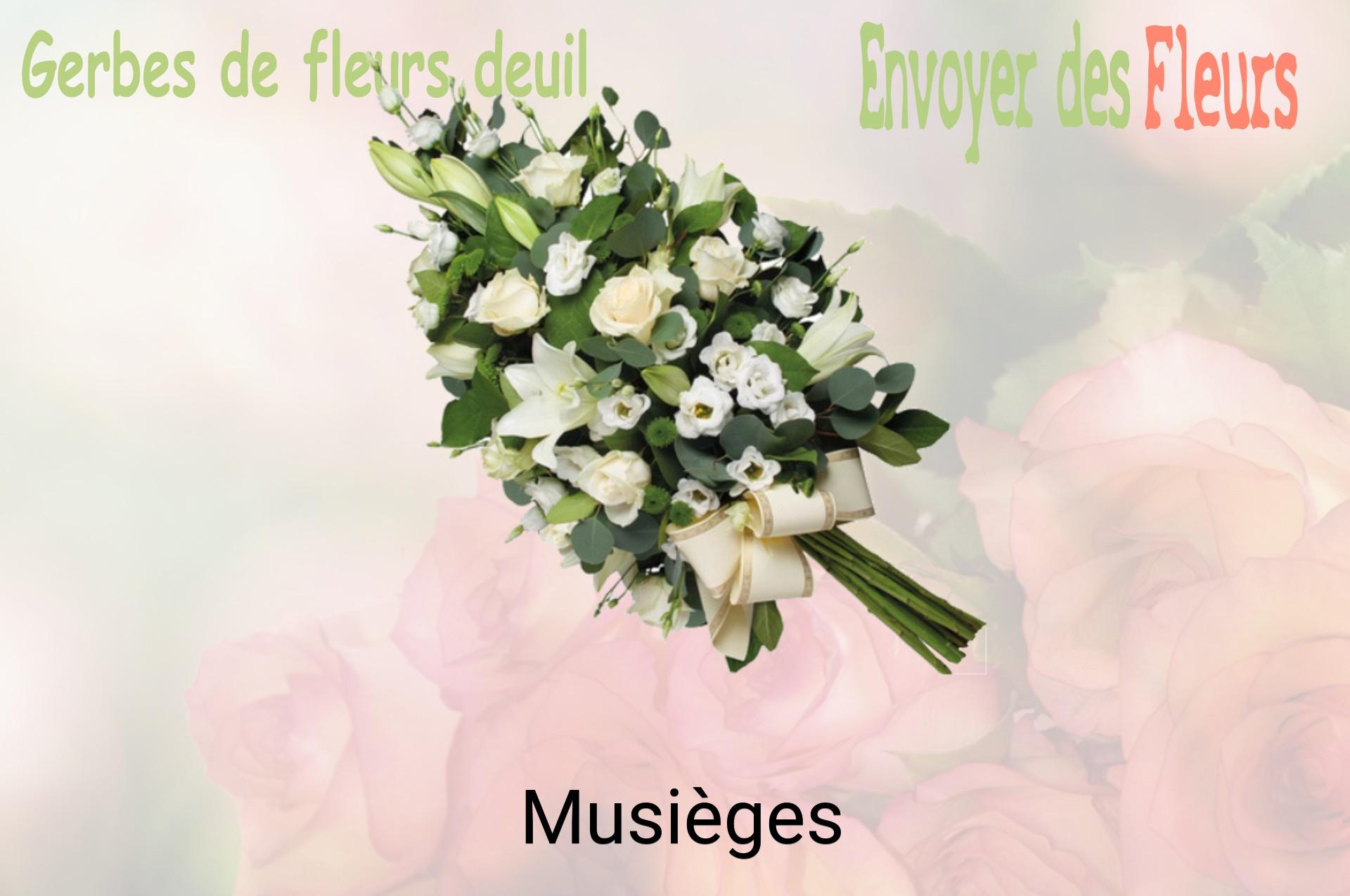 Gerbe de fleurs de deuil livrée à Musièges